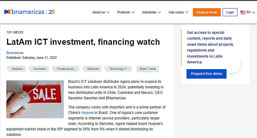 LatAm ICT investment, financing watch